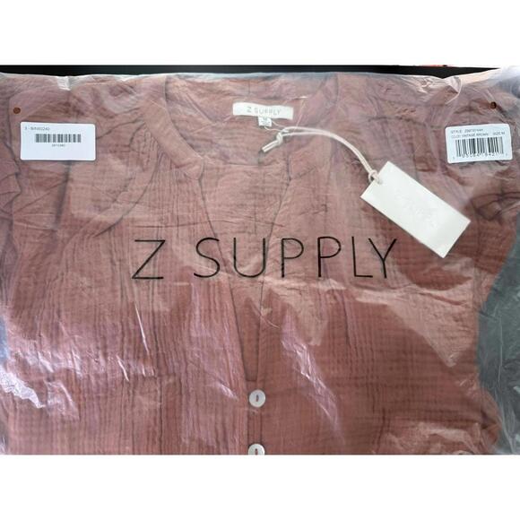 NWT REVOLVE Z Supply Zephyr Gauze Romper Brown Medium Size - Picture 7 of 8